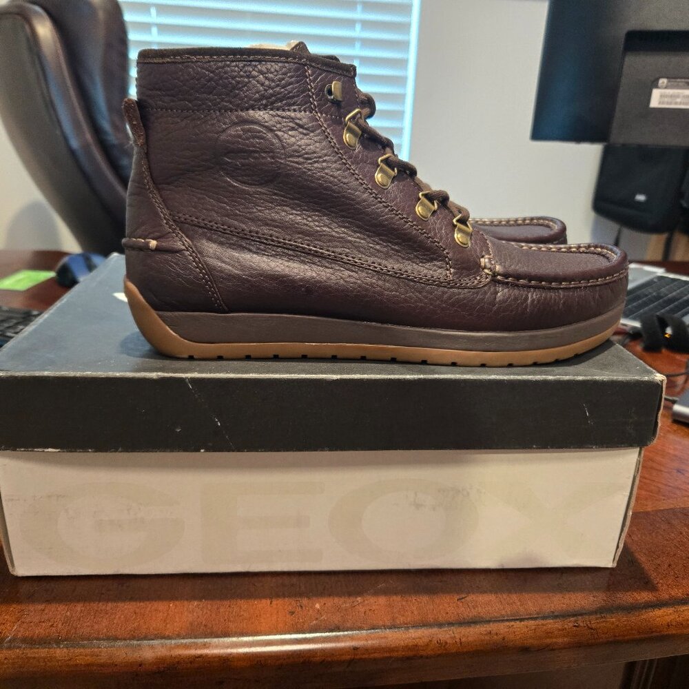 Geox Khaki/Jean Boots (Brand New, Never Worn)